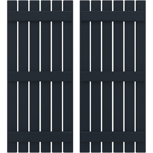 Ekena Millwork Americraft 6-Board, 3 Batten Exterior Real Wood Spaced Board-n-Batten Shutters, ARW401SB623X77OBH, PR ARW401SB623X77OBH - main